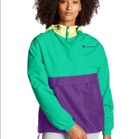Champion Packable Pullover Colorblocked Jacket - Picture 1 of 4